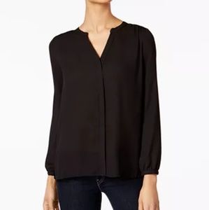 NYDJ pleated blouse - petite large